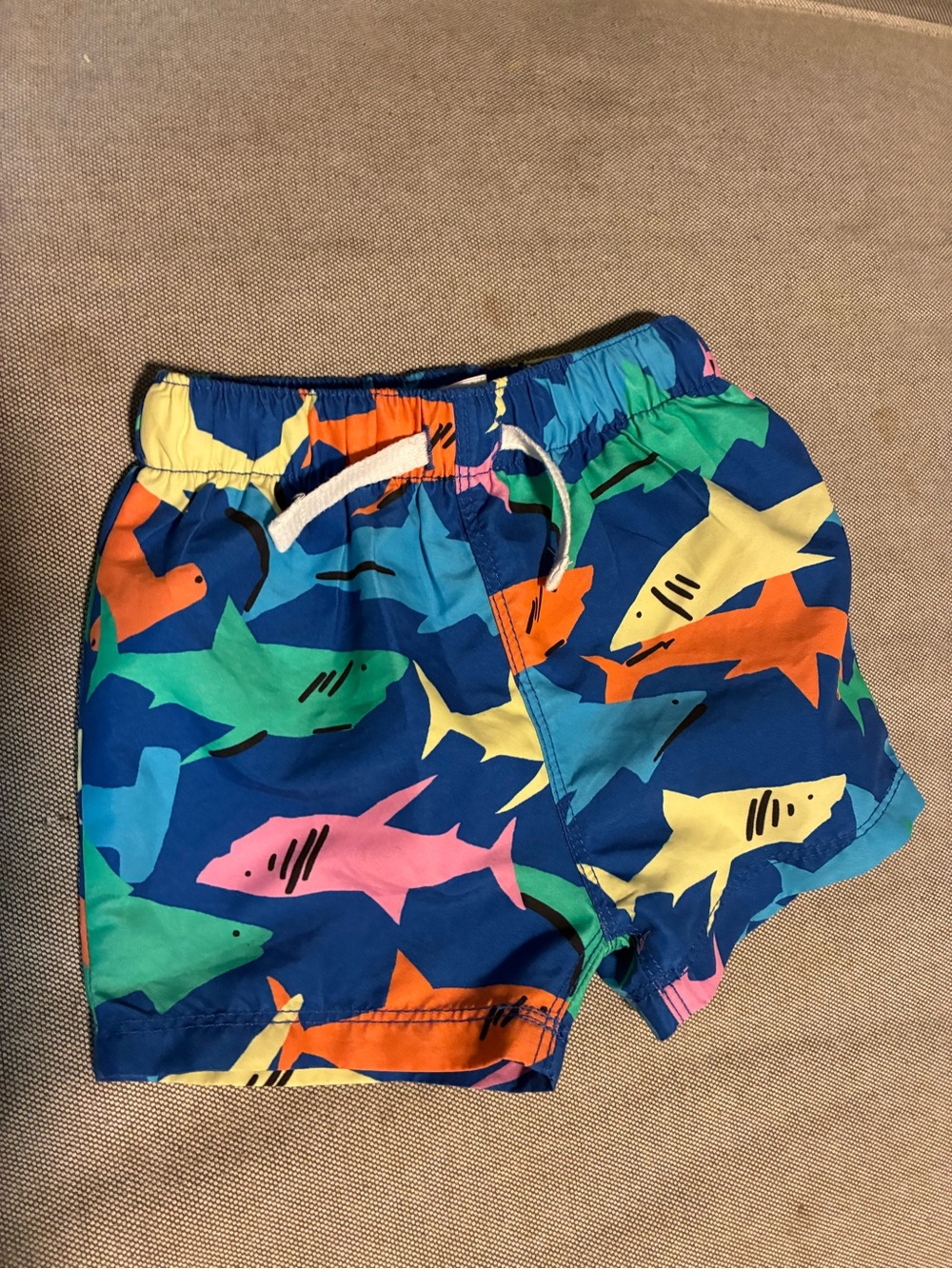 Hanna Andersson Multi-Color Shark Swim Shorts